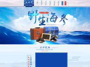海參海鮮PSD設計素材 提升天貓淘寶頁面視覺層次的專業工具